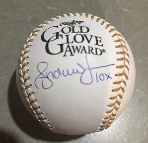ANDRUW JONES AUTOGRAPHED SIGNED OMLB GOLD GLOVE BASEBALL JSA CERTIFIED