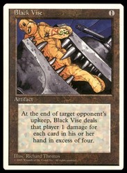 Black Vise 317 Uncommon Fourth Edition Magic: The Gathering