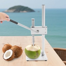 Stainless Steel Coconut Opener Tool Set Manual Coco Nut Opener Kit w/Pair Gloves