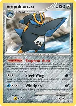 Empoleon - 2/100 - Pokemon Stormfront Holo Rare LP