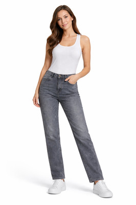 LIVE DEAL Vero Moda ANNA W28 L30 Straight Grau Mid Rise Jeans