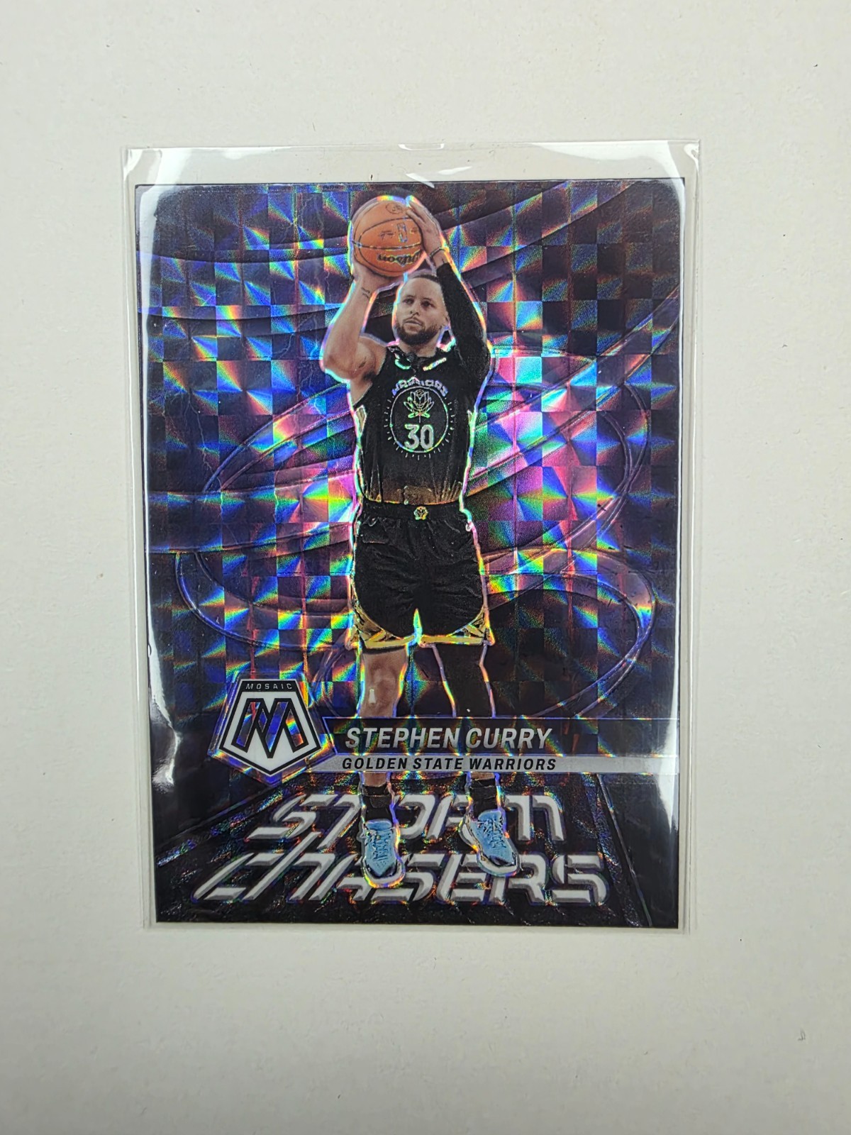 2022-23 Stephen Curry mosaic STORM CHASERS no. 3 prizim SSP !! 🔥🔥 Warriors