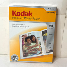 Kodak Premium Photo Paper Gloss 100 sheet count 64 lb 9 mil 8x5 x 11