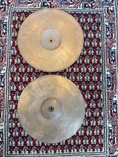 Vintage Japanese Hi-Hat Cymbals Set Pair 2 Pieces Drum Percussion