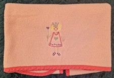 Mothercare Pink Fairy Fleece Pram Blanket  60x80cm UK 6027597 vintage