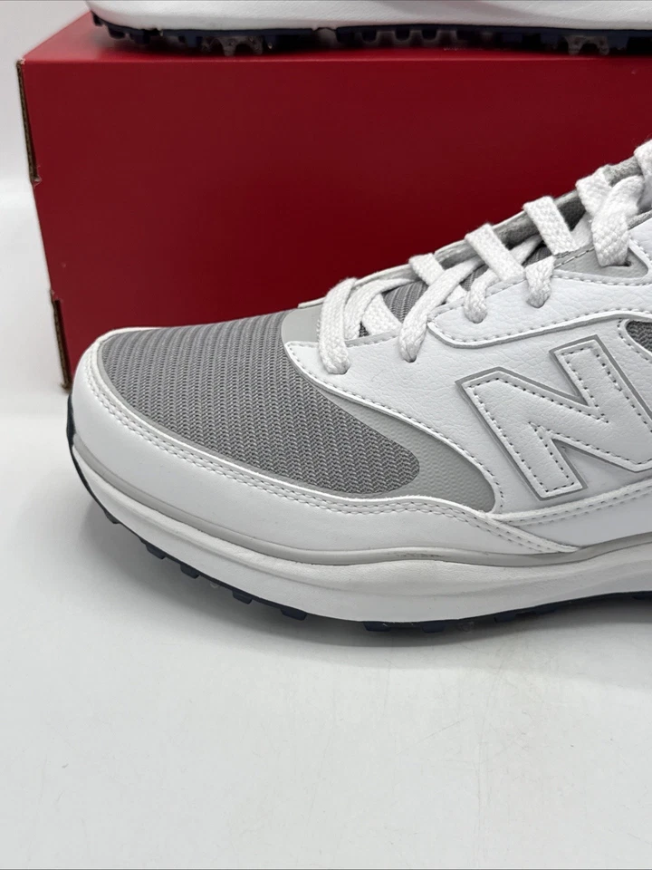 Zapatos de golf New Balance Heritage para hombre talla 10,5 blancos grises picos Foto 3 de 4