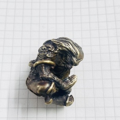 Solid Brass Monkey King Car Dashboard Ornament Sun Wukong Buddha