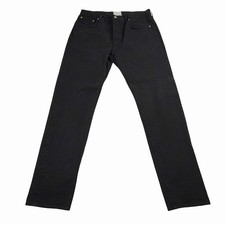 Sid Mashburn Mens 5 Pocket Pants Black Made in USA Button Fly Fits 35x31