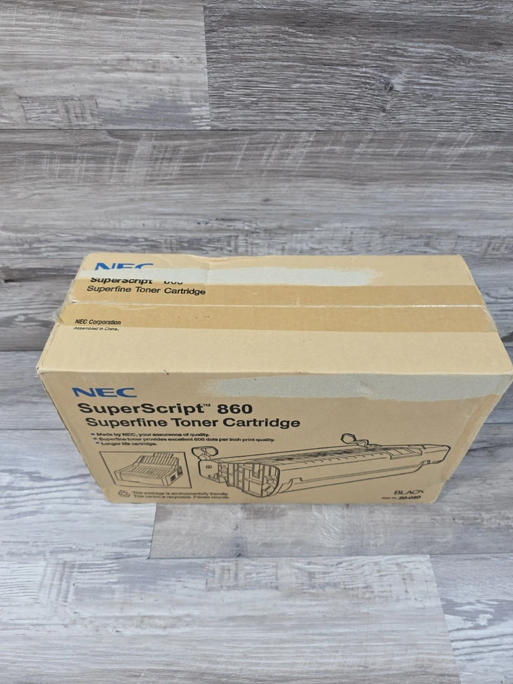 Cartucho de tóner NEC SuperScript 860 Superfine negro 20-080 nuevo sellado Foto 2 de 4