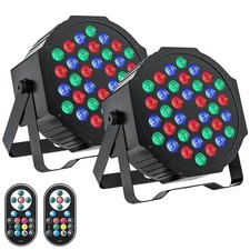 LED Par Lights DJ Stage Light Corded RGB 36 LED with Sound Activated Remote