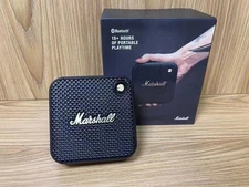 Marshall Willen Bluetooth Portable Bluetooth Speaker - Black & Brass/Cream