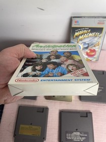 NINTENDO NES GAME LOT of 7 Games ZELDA Bubble Bobble Tested Working Loose Box