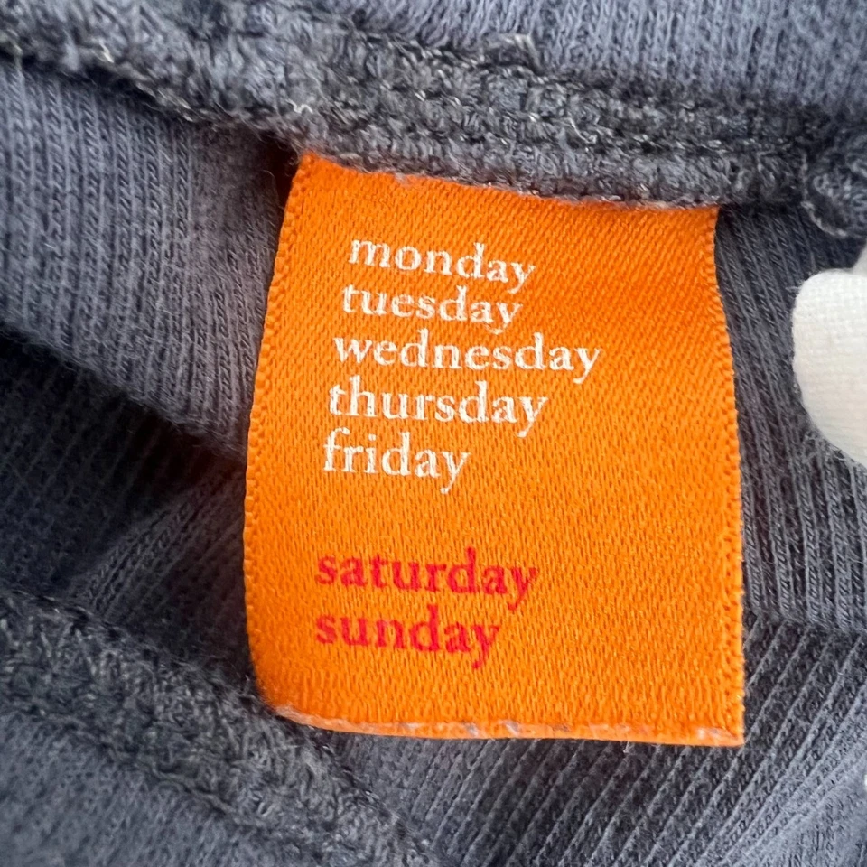 Leggings Saturday Sunday M Gris Mediano Acanalado Tobillo Algodón Elastizado Anthropologie Foto 2 de 4