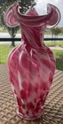 Rare Fenton Vincent Price Sears Vasa Murrhina 11 Inch Vase. No Damage.