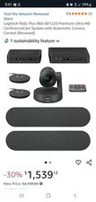 Logitech 960-001225 Rally Plus Ultra-HD Conferencing System