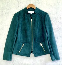 Andrew Marc New York Dark Forest Green Faux S...