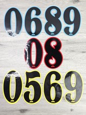 NOS ABA Haro Style Vintage Old School BMX Racing 5" Number Plate Decal Sticker