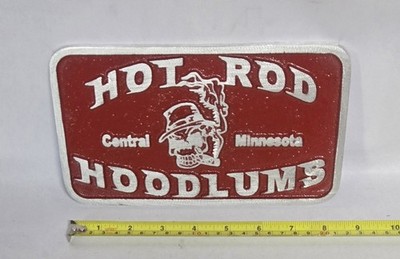 Vintage Cast Aluminum Hotrod Hoodlums Central Minnesota Car Club Plaque