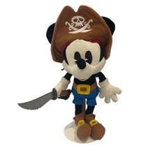 Disney Parks Pirates Of The Caribbean Pirate Mickey Mouse 11" Plush