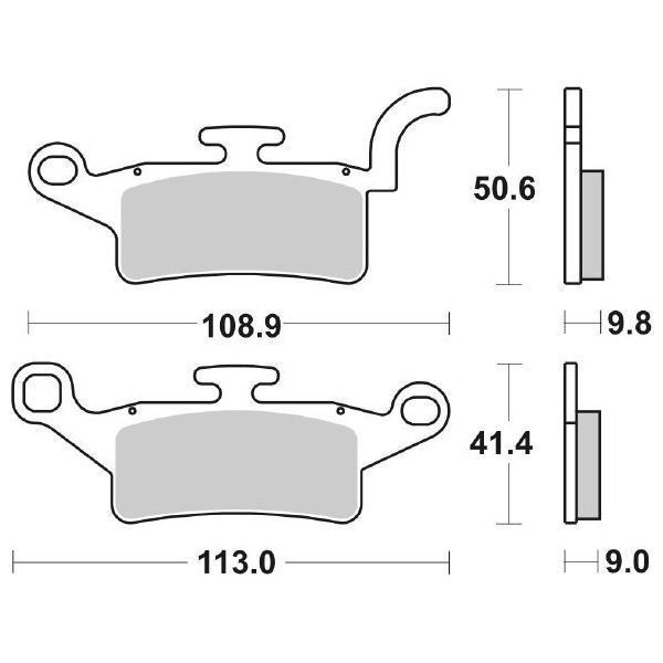 Yamaha HW Xenter (SE591) 125 BremsbeläGe SBS 208 HF 2012-2017-image