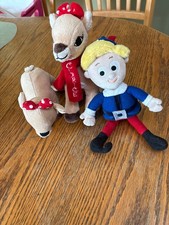 Rudolph The Red Nosed Reindeer Hermey and 2 different Clarices Plush 2008