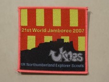 21st World Scout Jamboree 2007 UK Northumberland Explorer Scouts Badge {Pink}