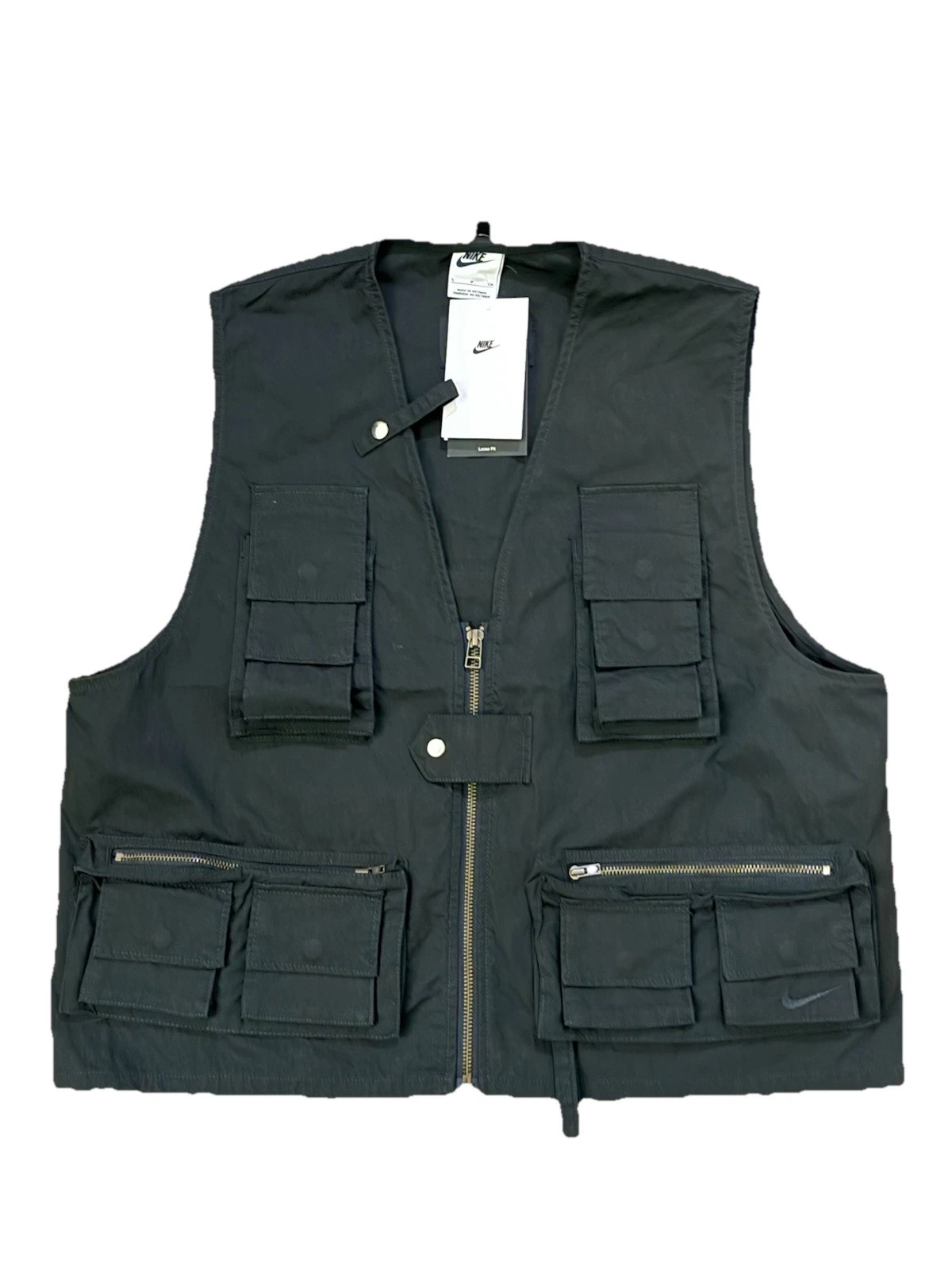 Nike Life Utility/Fishing Vest Black FN3214-010 Men’s Size Small