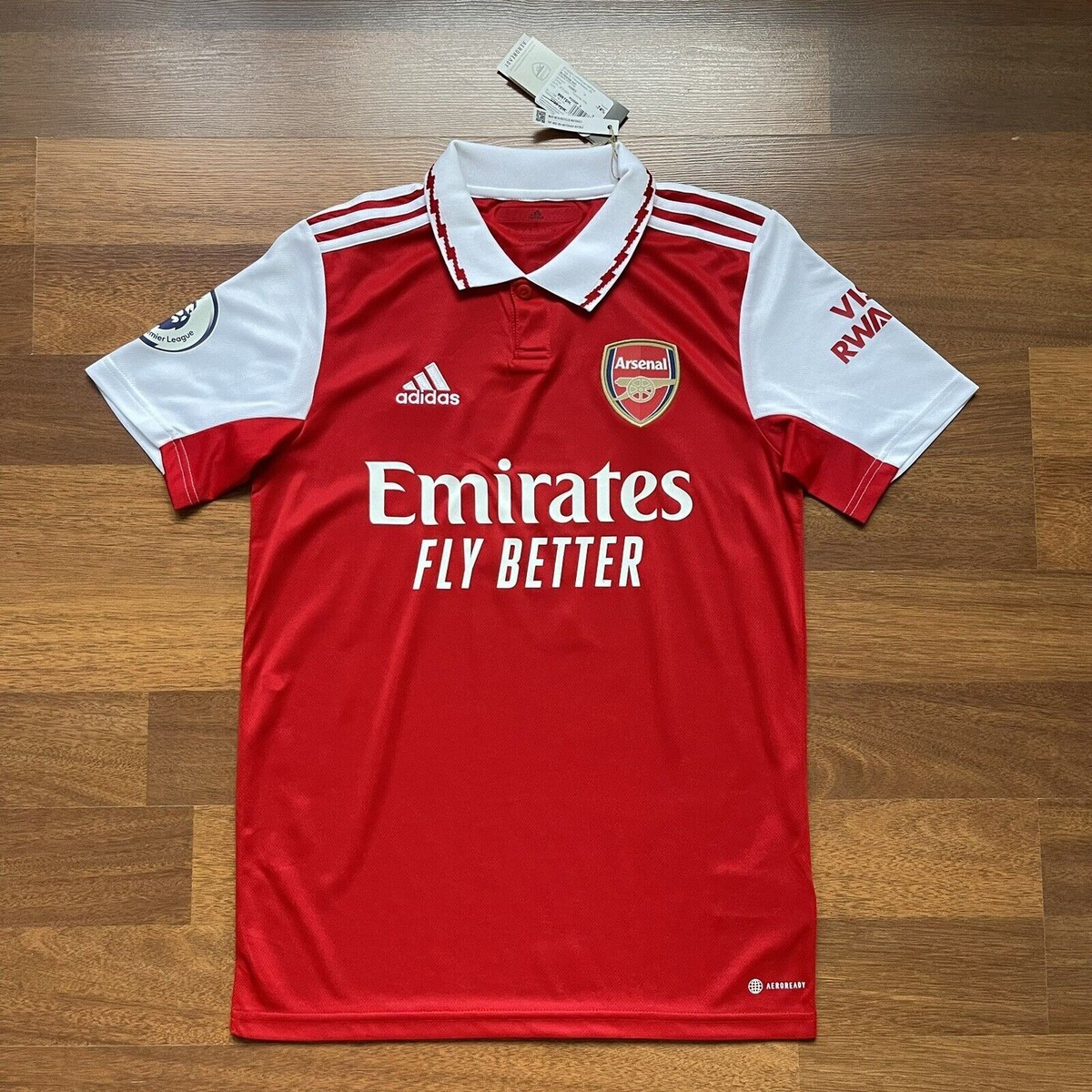 ARSENAL ADIDAS 2022/2023 FOOTBALL SOCCER HOME JERSEY #9 JESUS SIZE