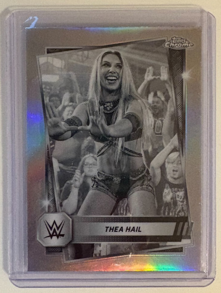 2025 Topps Chrome WWE #81 Thea Hail Sepia Refractor