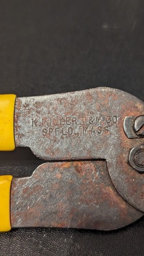 K. Miller T & M Modell 205 ländlich 0 Abisolierzange Schneider Messgerät Zange USA - Bild 7 von 10