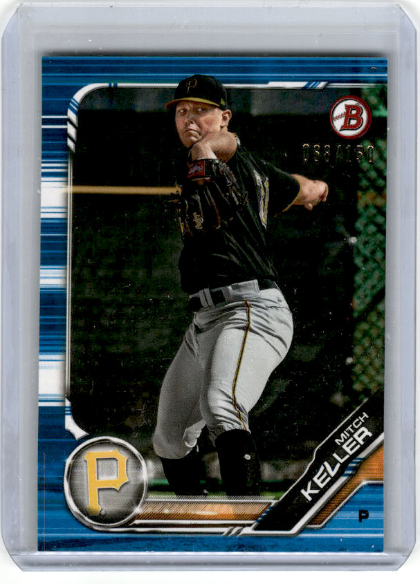2019 Bowman Prospects Blue #BP-133 Mitch Keller   SN150   Pittsburgh Pirates