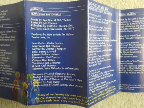 MUSIC CASSETTE: SANTANA: "SUPERNATURAL", ARISTA RECORDS - Picture 4 of 8