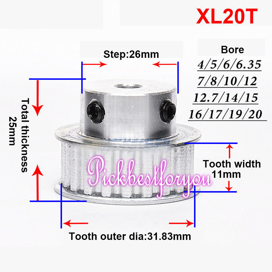 Pnlog-Puleggia Dentata Puleggia Di Temporizzazione In Alluminio - Foto 6