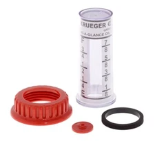 Electromechanical Gauge Repair Kit with Red Indicator Disc and Lock Nut