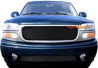 Gmc Yukon Denali 2pc Upper+bumper Black Billet Grille 01-06 02 03 04 05 on sale Gmc Yukon Denali 2pc Upper+bumper Black Billet Grille 01-06 02 03 04 05 on sale