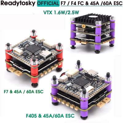 F7 F722 / F4 F405 Flight Control 3-6S & 45A 60A 4IN1 ESC 1.6W