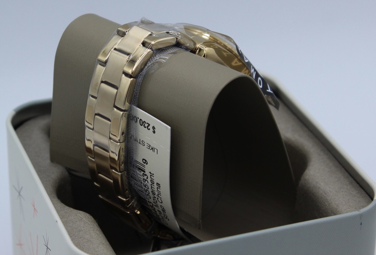 NEW AUTHENTIC FOSSIL RYE AUTOMATIC SKELETON GOLD WOMEN