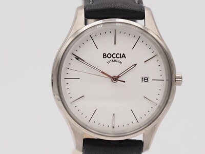 Boccia Titanium 5 BAR 3567 Am Leather Band 1 9/16in