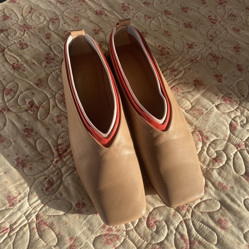JIL SANDER Layered Ballet Flats Size 41. - Picture 4 of 10
