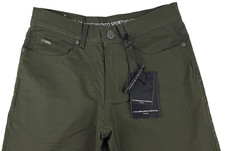 Versace 19V69 Italia Abbigliamento Sporting Green Slim Stretch Pants 28 x 30 NWT