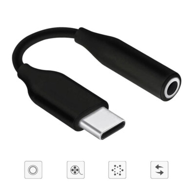 1PC Samsung USB-C Auf 3,5 mm Audio Klinke Aux Kabel Adapter Type-c Jack