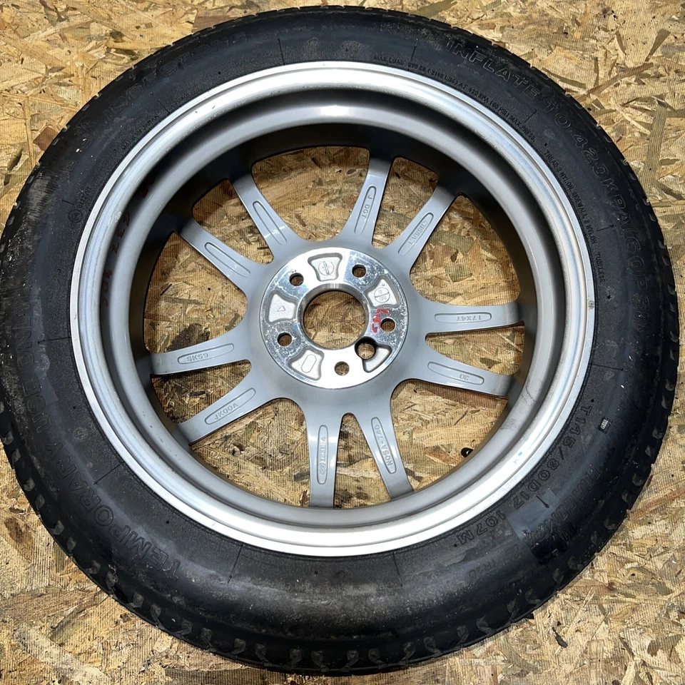 07-15 INFINITI G25 G35 G37 Q40 SEDAN SPARE WHEEL TIRE BRIDGESTONE 17" T0784 - Imagem 4 de 4