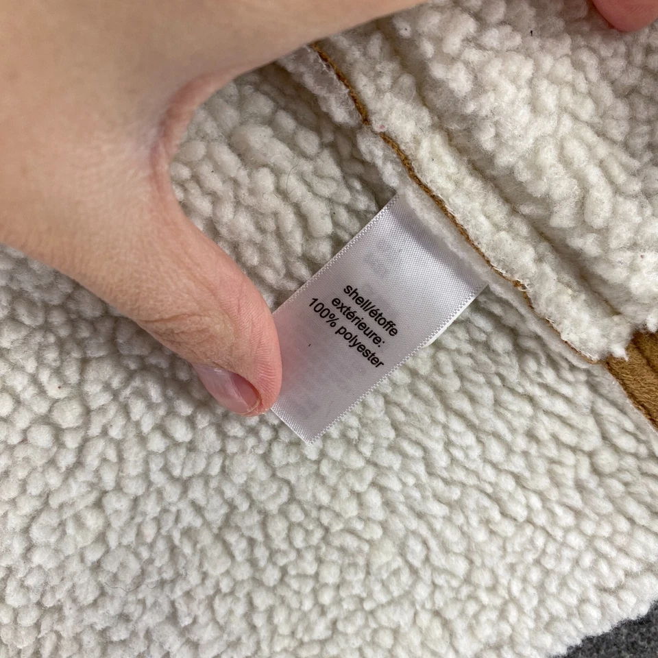 Chaleco Maurices Mujer S Pequeño Marrón Polar Cuello Frente Abierto Sin Mangas Informal Foto 4 de 4