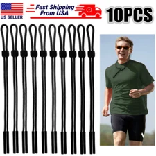 10Pack Neck Strap Sport Sunglass Eyeglass Read Glasses Cord Lanyard Holder Black