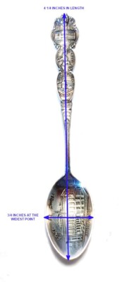 Vintage Spoon リング Sterling Silver Boston Boston Souvenir Spoon Sterling Silver State House Library Beans