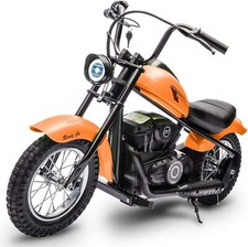 Electric Motorcycle 24V 250W 2 Speeds Max Up to 14MPH for Kids/Teens Orange