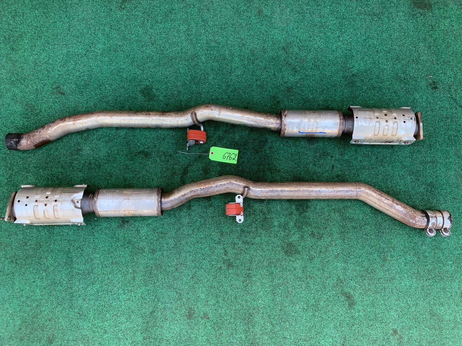 03-10 Bentley Continental GT Coupe Exhaust Downpipe Resonator Left & Right OEM