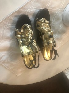 bebe gold shoes