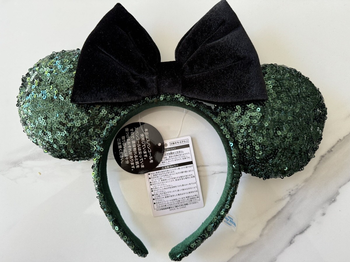 Tokyo Disney Resort Store Ears HeadBand Sequins Minnie Black  display picture 2