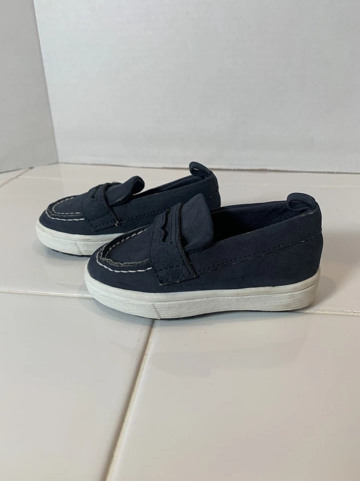 Zapatos Koala Bebé Niño Niño 3M Azul Sin Cordones Estilo “Penny Mocasín” Foto 4 de 4